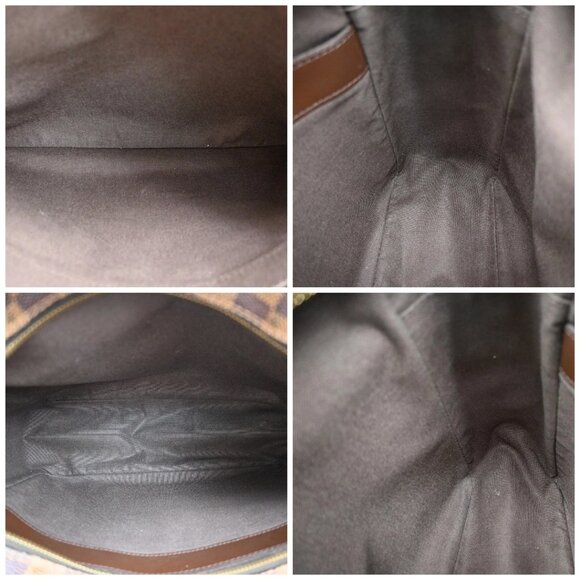 LOUIS VUITTON Naviglio Shoulder Bag Damier Ebene Leather Brown N45255 84KA984 - Picture 15 of 15